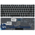 Клавиатура для ноутбука Asus UL20 Eee PC 1201 черная с серебристой рамкой