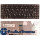 Клавиатура для ноутбука Lenovo Ideapad B470 V470 черная с рамкой