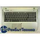 Клавиатура для ноутбука Samsung SF510 топ-панель серебристая