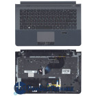 Клавиатура для ноутбука Samsung RC420 серая топ-панель