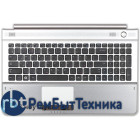 Клавиатура для ноутбука Samsung RC520 топ-панель серебристая