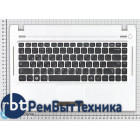 Клавиатура для ноутбука Samsung Q430 топ-панель серебристая