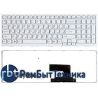 Клавиатура для ноутбука Sony Vaio VPC-EH VPCEH белая с белой рамкой