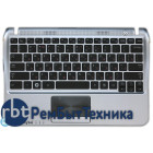 Клавиатура для ноутбука Samsung NF310 черная, топ-кейс серебристый