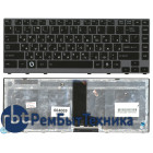 Клавиатура для ноутбука Toshiba Satellite M600 M640 M645 P745 черная с темно-серой рамкой