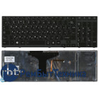 Клавиатура для ноутбука Toshiba Satellite A660 A665 черная с подсветкой