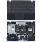 Клавиатура для ноутбука Samsung SF411 SF410 черная топ-панель синяя