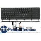 Клавиатура для ноутбука HP Pavilion DV7-7000 черная с подсветкой с рамкой