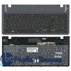 Клавиатура для ноутбука Samsung 355V5C 350V5C NP355V5C NP355V5C-A01 черная с серой рамкой