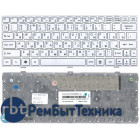 Клавиатура для ноутбука MSI U160 L1350 U135 белая рамка белая