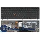 Клавиатура для ноутбука HP EliteBook 8560W темно-серая с подсветкой