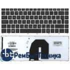 Клавиатура для ноутбука HP Probook 5330 черная рамка серебристая с подсветкой