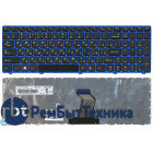 Клавиатура для ноутбука Lenovo IdeaPad B570 B580 V570 Z570 Z575 B590 черная с синей рамкой