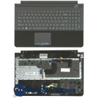 Клавиатура для ноутбука Samsung RC510 топ-панель черная с черными кнопками