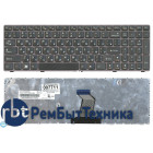Клавиатура для ноутбука Lenovo IdeaPad B570 B580 V570 Z570 Z575 B590 черная с бронзовой рамкой