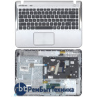 Клавиатура для ноутбука Samsung SF310 черная топ-панель серебристая