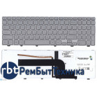 Клавиатура для ноутбука Dell Inspiron 15-7000 7537 серебристая с подсветкой