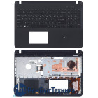 Клавиатура для ноутбука Sony FIT 15 SVF15 черная топ-панель c подсветкой