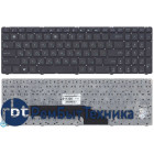 Клавиатура для ноутбука Asus K50 K60 K70 черная без рамки (плоский Enter)