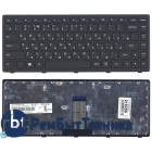 Клавиатура для ноутбука Lenovo Flex 14 G400s черная с рамкой