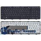 Клавиатура для ноутбука HP ProBook 450 G1 470 G1 черная с рамкой