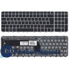 Клавиатура для ноутбука HP Pavilion M6-1000 Envy M6-1100 M6-1200 черная с серой рамкой
