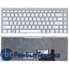 Клавиатура для ноутбука Sony Vaio VGN-FW белая с рамкой