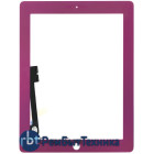 Сенсорное стекло (тачскрин) для iPad 3/4 фиолетовое