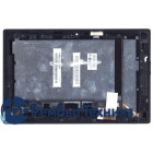 Модуль (Матрица, экран, дисплей + тачскрин) Sony Xperia Tablet Z черный с рамкой