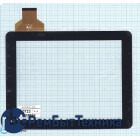 Сенсорное стекло (тачскрин) TPC-50146-V2.0 черное