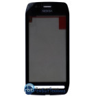 Сенсорное стекло (тачскрин) Nokia 603 черное