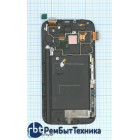 Модуль (Матрица, экран, дисплей + тачскрин) Samsung Galaxy Note 2 GT-N7100 синий с рамкой