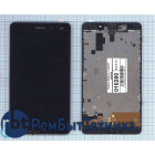 Модуль (Матрица, экран, дисплей + тачскрин) Nokia XL черный с рамкой