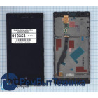 Модуль (Матрица, экран, дисплей + тачскрин) Nokia Lumia 720 черный с рамкой