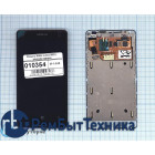 Модуль (Матрица, экран, дисплей + тачскрин) Nokia Lumia 800 черный с рамкой