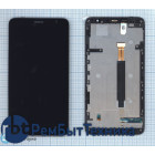 Модуль (Матрица, экран, дисплей + тачскрин) Nokia Lumia 1320 черный с рамкой