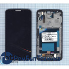 Модуль (Матрица, экран, дисплей + тачскрин) LG G2 D801 черный с рамкой