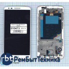 Модуль (Матрица, экран, дисплей + тачскрин) LG G2 D801 белый с рамкой