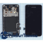 Модуль (Матрица, экран, дисплей + тачскрин) Samsung Galaxy S2 GT-I9100 черный с рамкой