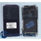 Модуль (Матрица, экран, дисплей + тачскрин) Samsung Galaxy S4 GT-I9500 фиолетовый с рамкой