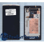 Модуль (Матрица, экран, дисплей + тачскрин) Sony Xperia M2 / M2 Dual черный с рамкой