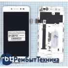Модуль (Матрица, экран, дисплей + тачскрин) Lenovo Sisley S90 белый с рамкой