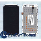 Модуль (Матрица, экран, дисплей + тачскрин) Lenovo S820 черный с белой рамкой
