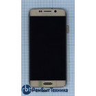 Модуль (Матрица, экран, дисплей + тачскрин) Samsung Galaxy S6 Edge SM-G925F золотистый с рамкой