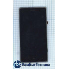 Модуль (Матрица, экран, дисплей + тачскрин) Nokia Lumia 830 черный с серой рамкой