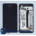 Модуль (Матрица, экран, дисплей + тачскрин) Philips Xenium V526 LTE черный с рамкой