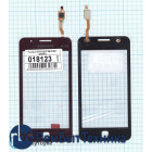 Сенсорное стекло (тачскрин) Samsung Z1 SM-Z130H красное
