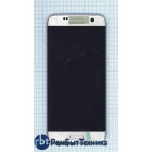 Модуль (Матрица, экран, дисплей + тачскрин) Samsung Galaxy S7 Edge SM-G935FD серебристый с рамкой
