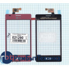 Сенсорное стекло (тачскрин) LG Optimus L5 E610 E612 розовое