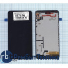 Модуль (Матрица, экран, дисплей + тачскрин) Microsoft Lumia 640 черный с рамкой